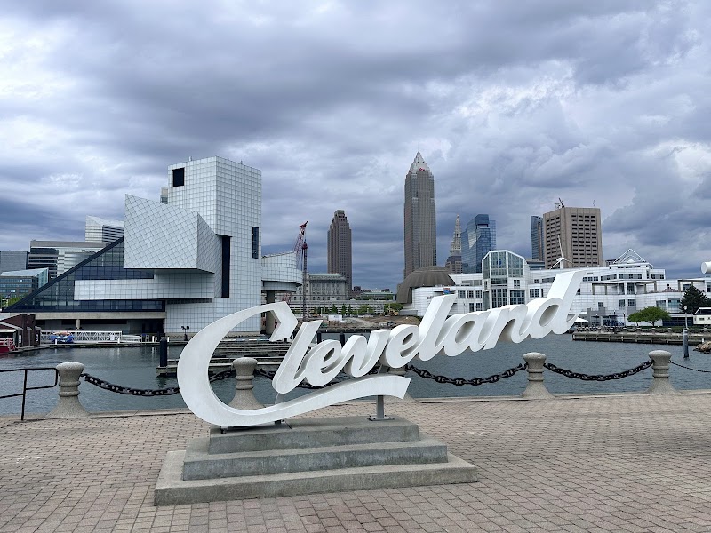 Cleveland Script Sign - North Coast Harbor in Cleveland