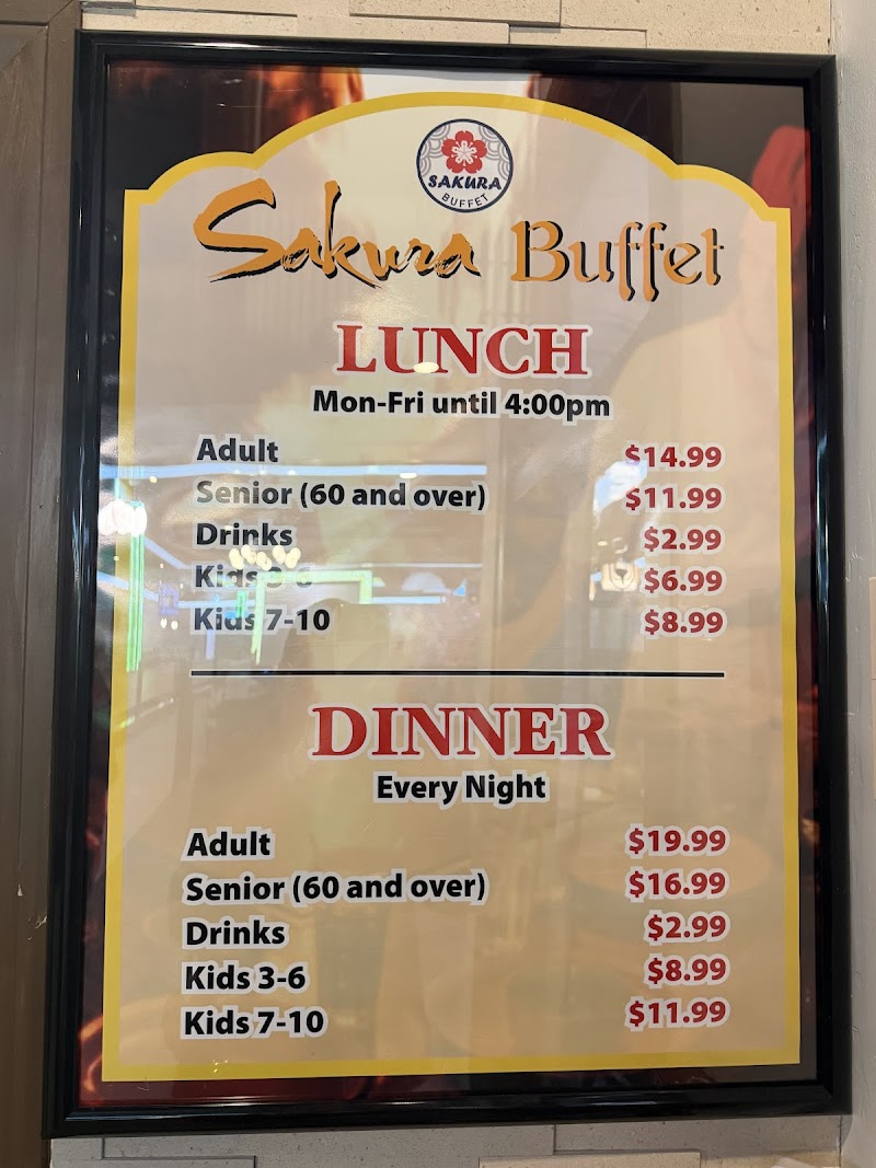 Sakura buffet Cleveland atmosphere