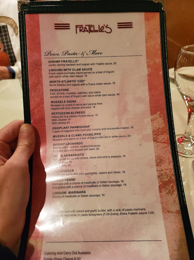 Fratello's Italian Restaurant Cleveland atmosphere