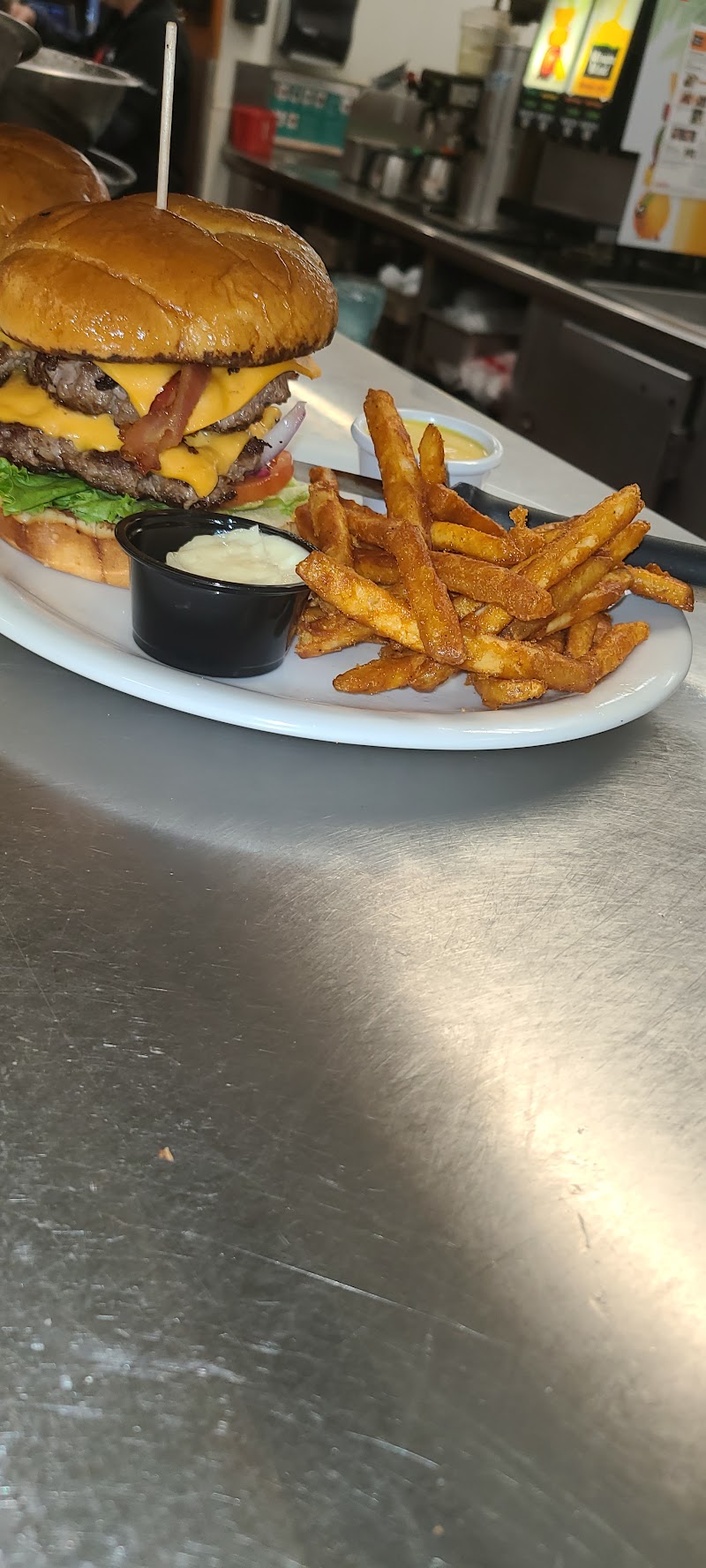 The Burger Den Cleveland atmosphere