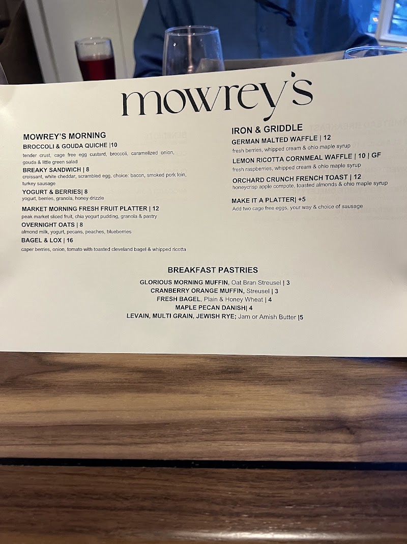 Mowrey’s Cleveland atmosphere