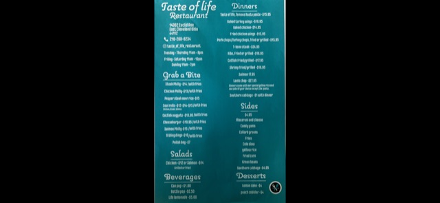 Taste Of Life Restaurant Cleveland atmosphere