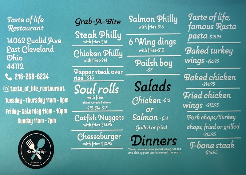 Taste Of Life Restaurant Cleveland atmosphere
