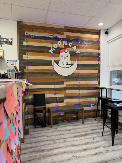 Mooncat Boba Cafe Cleveland atmosphere