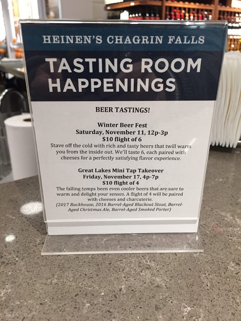 The Tasting Room Bistro at Heinen's of Chagrin Falls Cleveland atmosphere