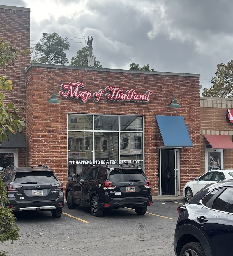 Map of Thailand restaurant Cleveland atmosphere