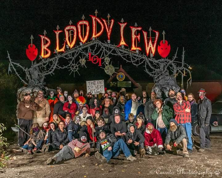 Bloodview Haunted House Cleveland atmosphere