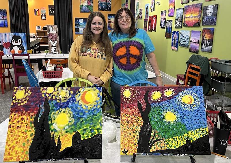 Painting with a Twist Cleveland atmosphere
