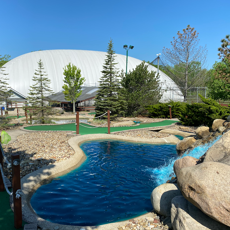 The Golf Dome Cleveland interior