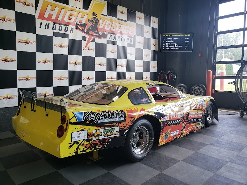 High Voltage Indoor Karting Cleveland atmosphere