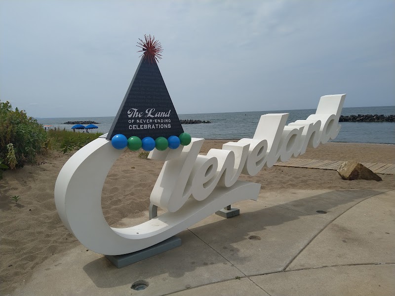 Cleveland Script Sign - Euclid Beach Park in Cleveland