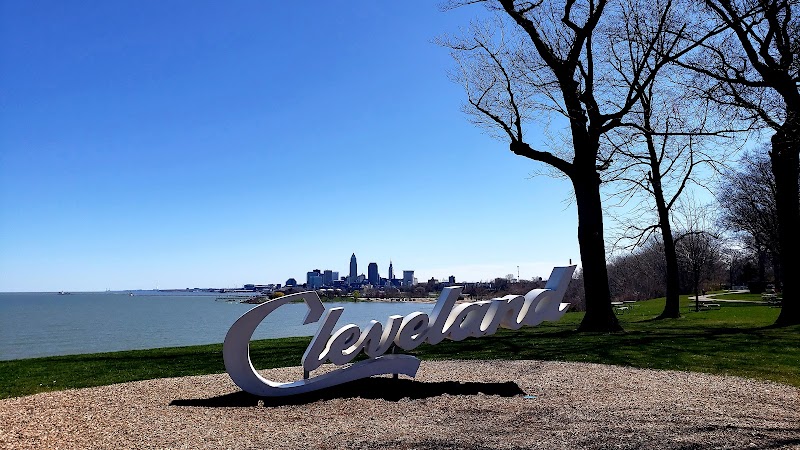 Cleveland Script Sign - Edgewater Park in Cleveland