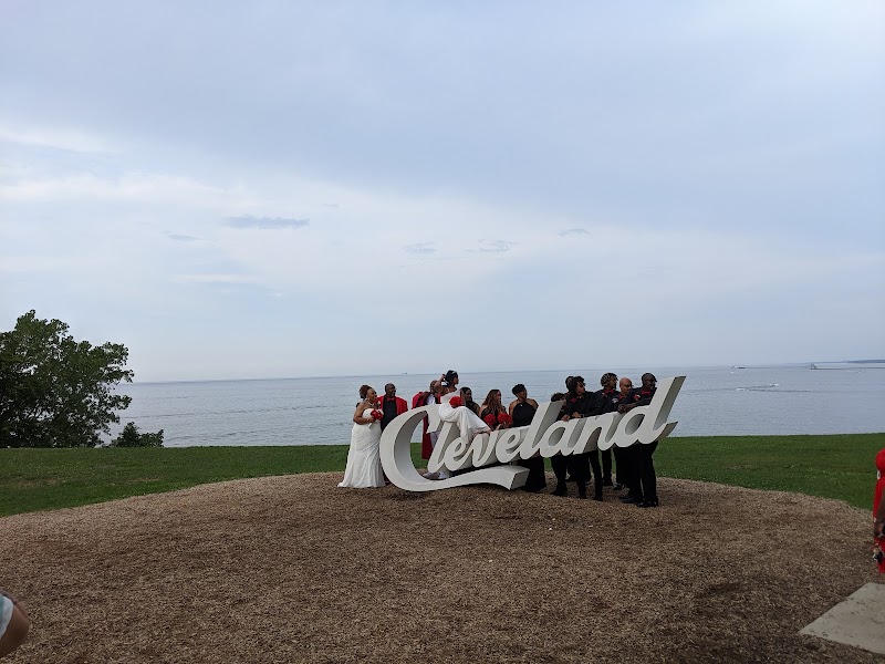 Cleveland Script Sign - Edgewater Park Cleveland interior
